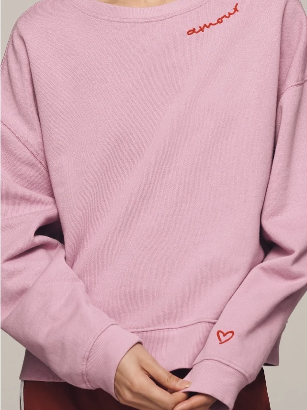Pilcro Embroidered Sweatshirt